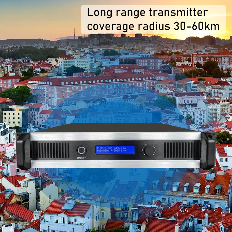 Fm Transmitter 2kw 2000 Watts Complete Package Broadcast Equipment Radio Station Long Range