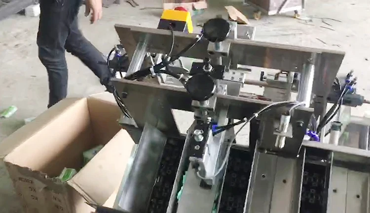 Semi Automated Sanitary Pad Packaging and Bagging Machine for 10 to 40 Pcs Per Bag with Manually Feeding