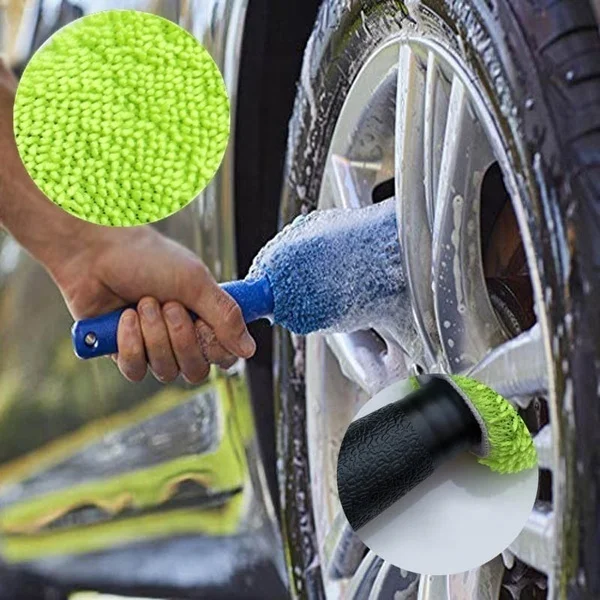 Car Wheel Brush, Microfiber Wheel Cleaner Brush, Car Wash Brush