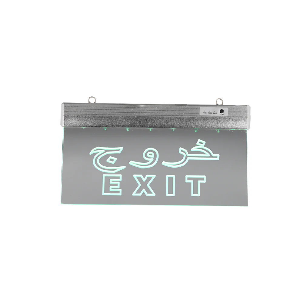 Led Emergency Light Running Man Exit Right Side Acrylic Fire Emergency