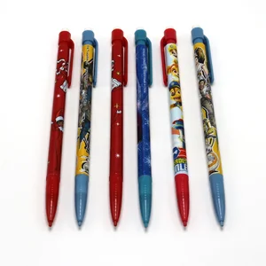 Promotional Cheap Plastic Hotel Students Custom Heat Transfer Printing Propelling Pencil with Eraser