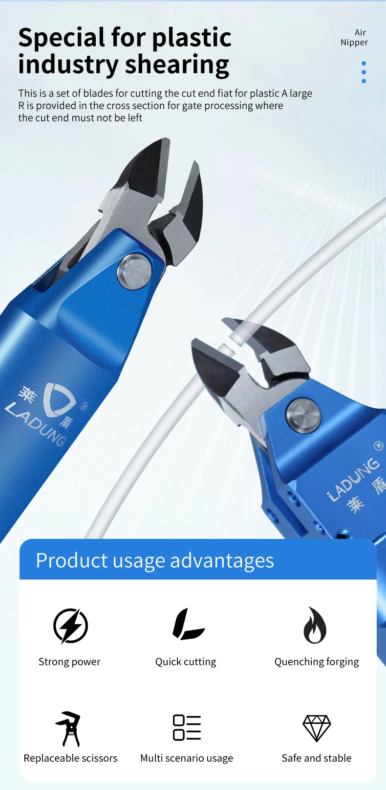 Air Nipper Pneumatic Nippers Scissors Shear Cutter Pliers