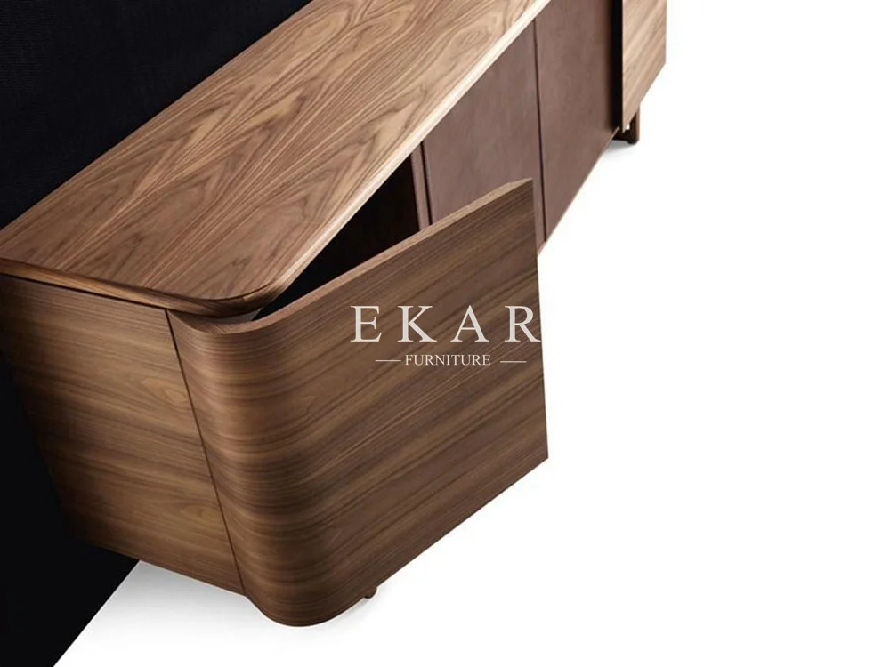 product dining room solid wooden base mdf walnut veneer fashion dining wood side storage sideboard buffet cabinet-67