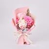Bouquet di 3 fiori rosa