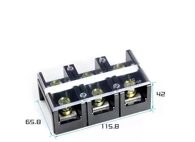 Двухрядная винтовая Клеммная колодка Серии TC, фиксированная Клеммная колодка высокого тока, соединитель проводов