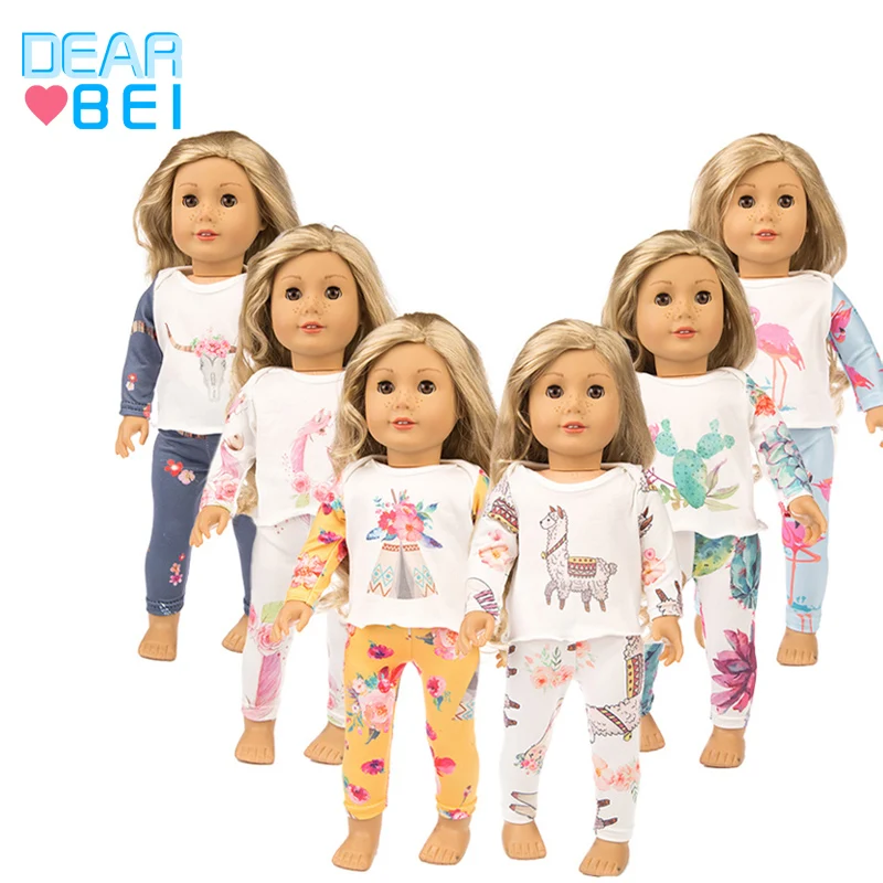 18 inch doll pajama set
