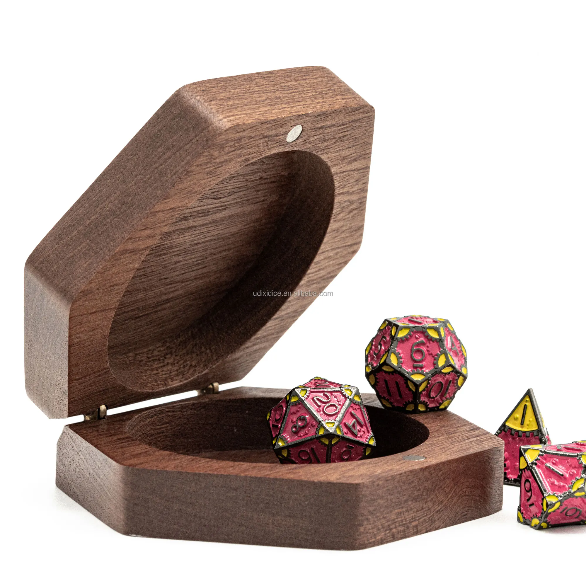 Udixi Dnd Rpg Wooden Dice Box Dice Case Dungeons And Dragons Role