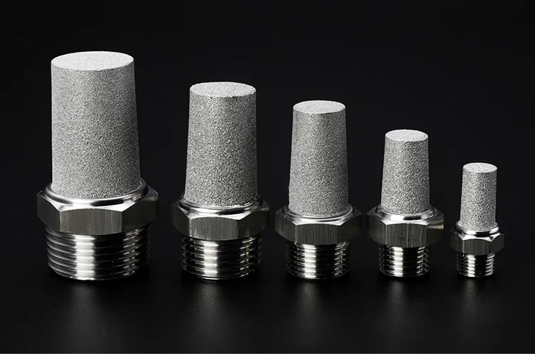 Pneumatic Component Stainless Steel External Screw Exhaust Connector