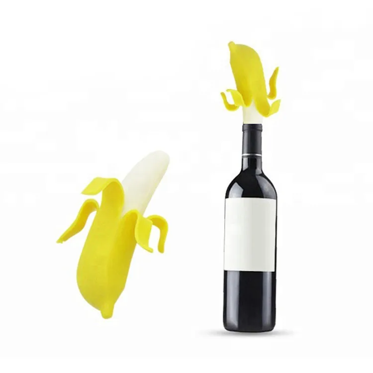 HAWWWY Cactus Bannana Wine Stopper Set - 2 Leak Proof Stoppers