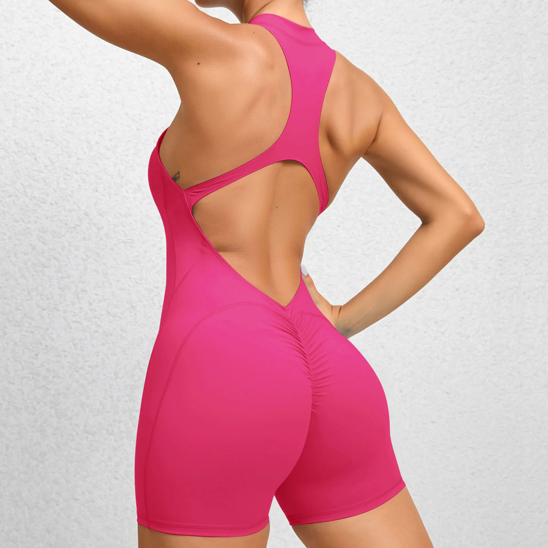 PASUXI New Custom Hollow Out Bodysuits for Women Sexy Breathable Active Wear for Women Quick Dry One Piece Jumpsuit