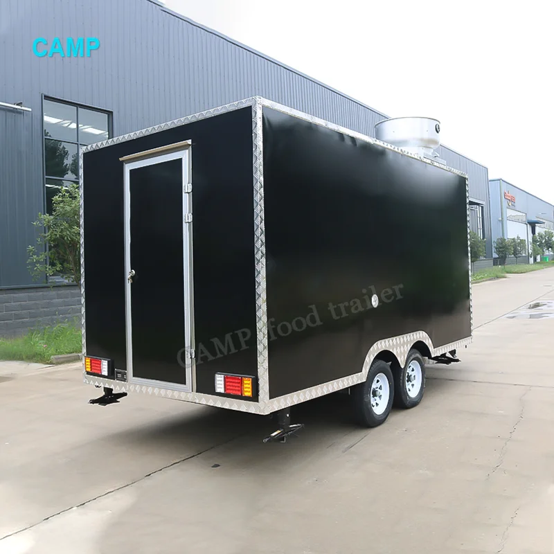 16ft Fast Food Trailers Fully Equipped Food Truck with Full Kitchen Doner Kebab Mobile Food Carts for Sale