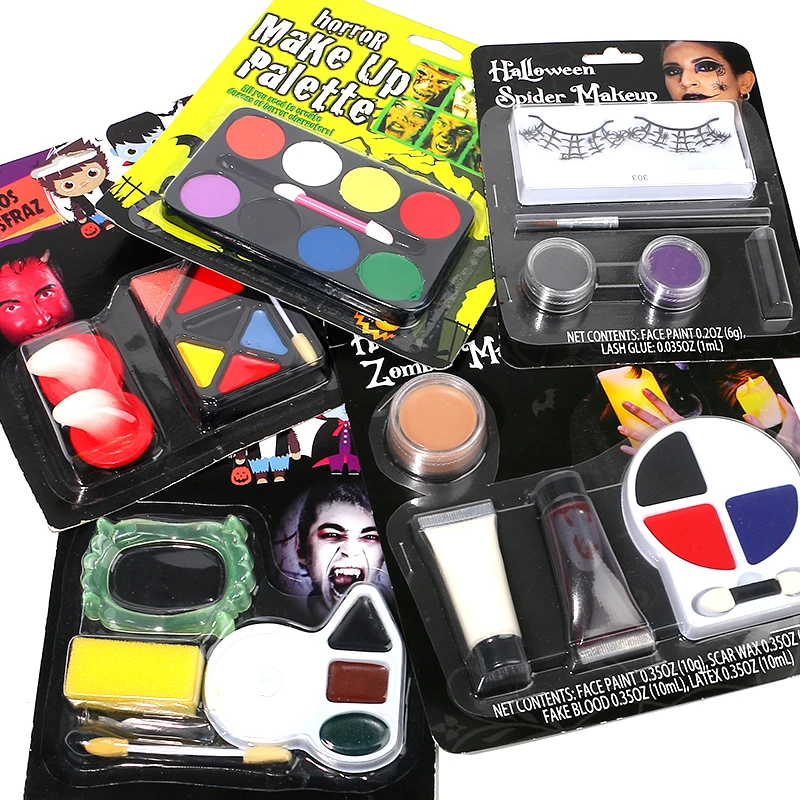 halloween scary art cosplay makeup kit