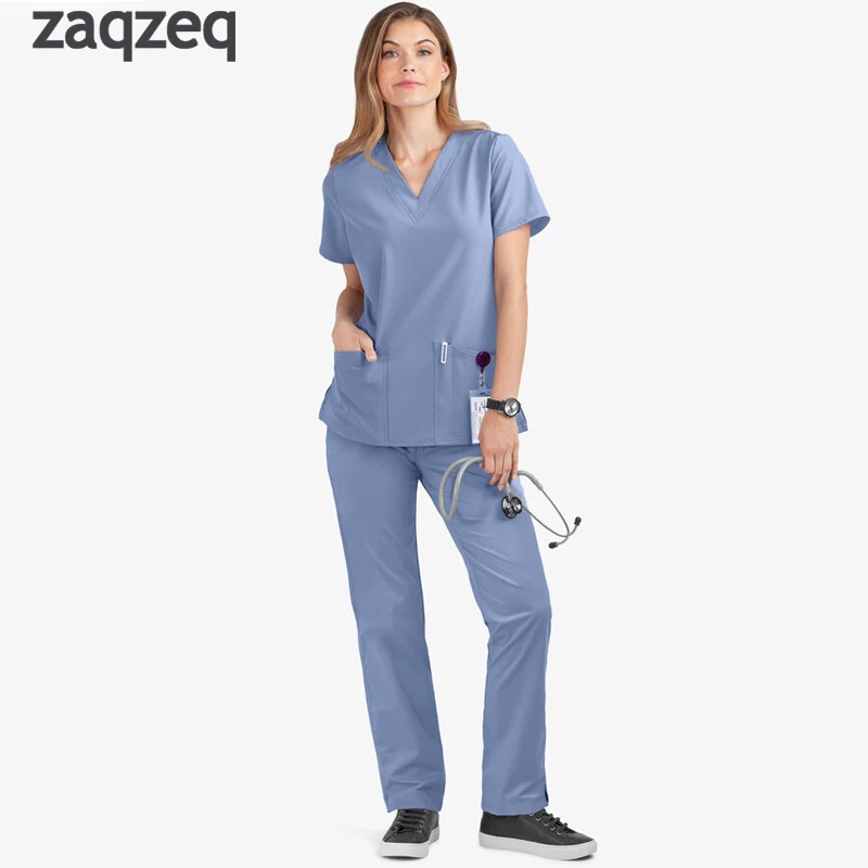 Top Quality Nursing Scrubs Uniform Hospital Wholesale Scrubs Uniforms