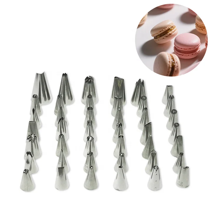 Best-Selling Stainless Steel Cake Piping Set Food Grade Nozzles for Cakes