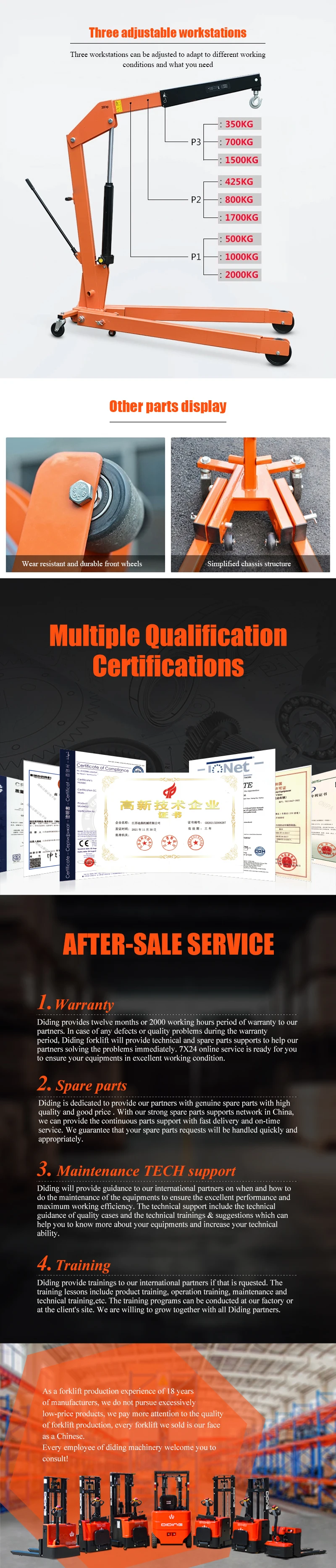 Heavy Duty 2 Ton Engine Crane Stand Hoist Lift Jack Repair