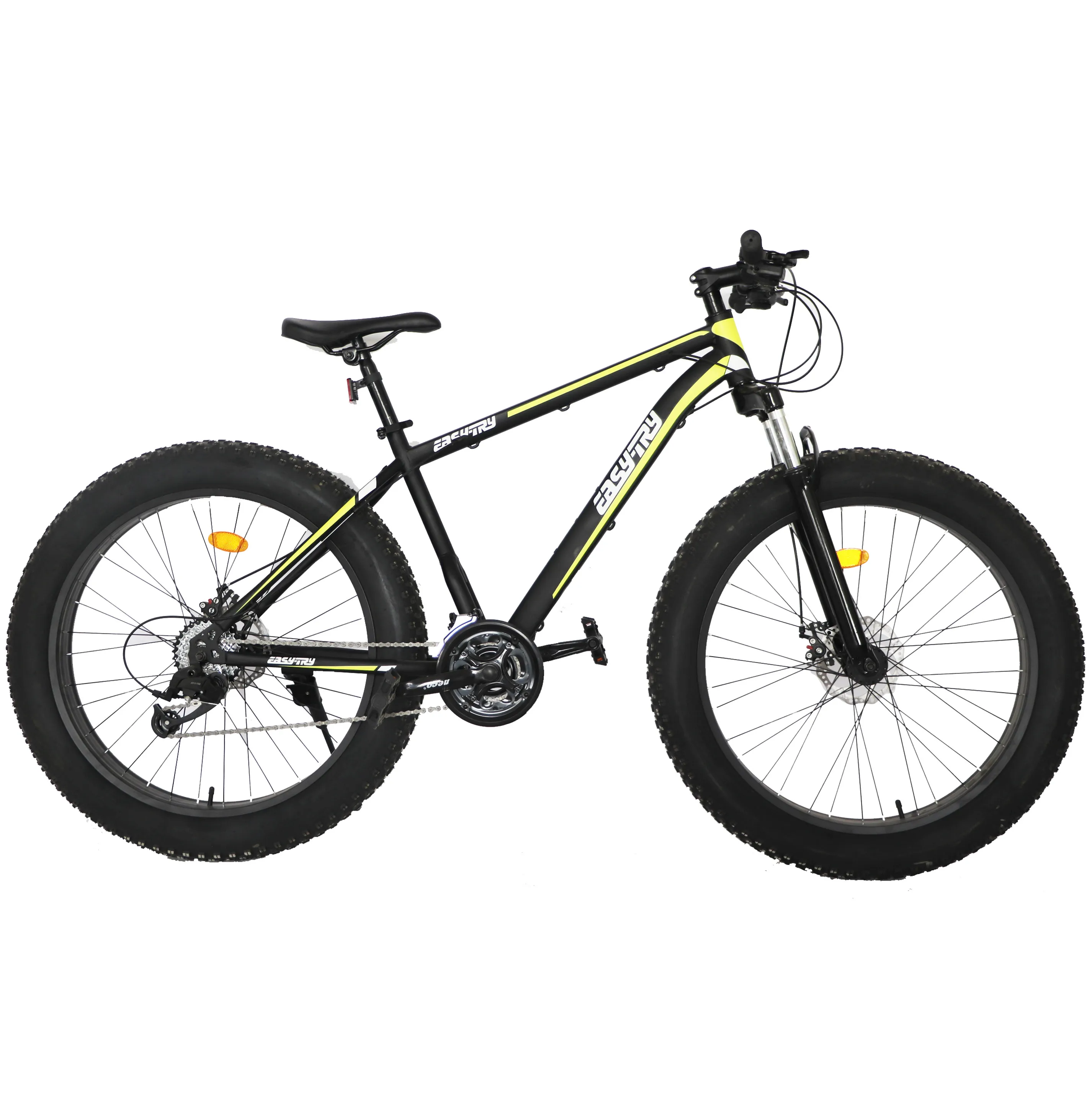 Easy-try Cheapest Mountain Cycle Disc Brake MTB Bike Fat Tire Hi-ten Steel Mountain Bicycle