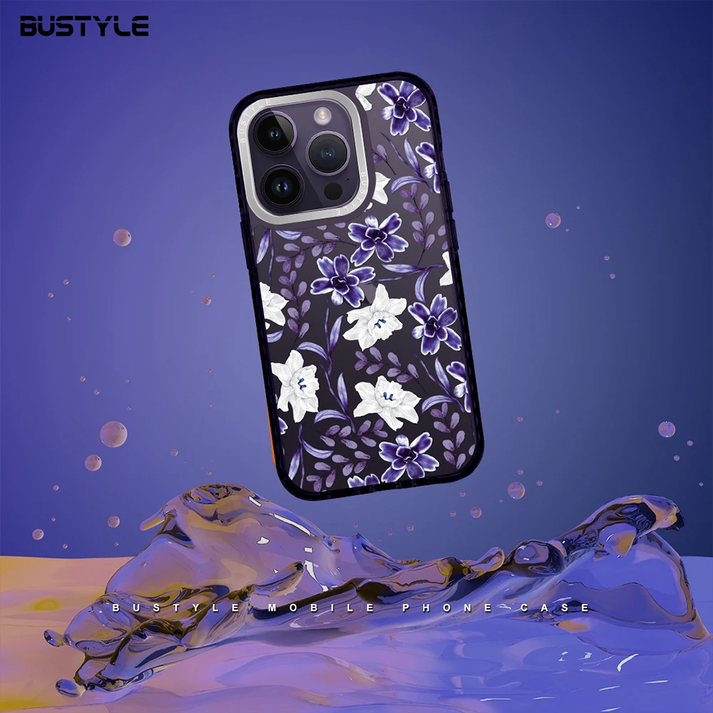 Deep Purple Skull Printing Phone Case For Iphone 14 Pro Max I13 ...