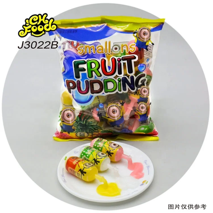 Custom Mix Fruit Flavor Small Jelly Pudding Bag Packing Wholesale Sweet Snack Food for Kids