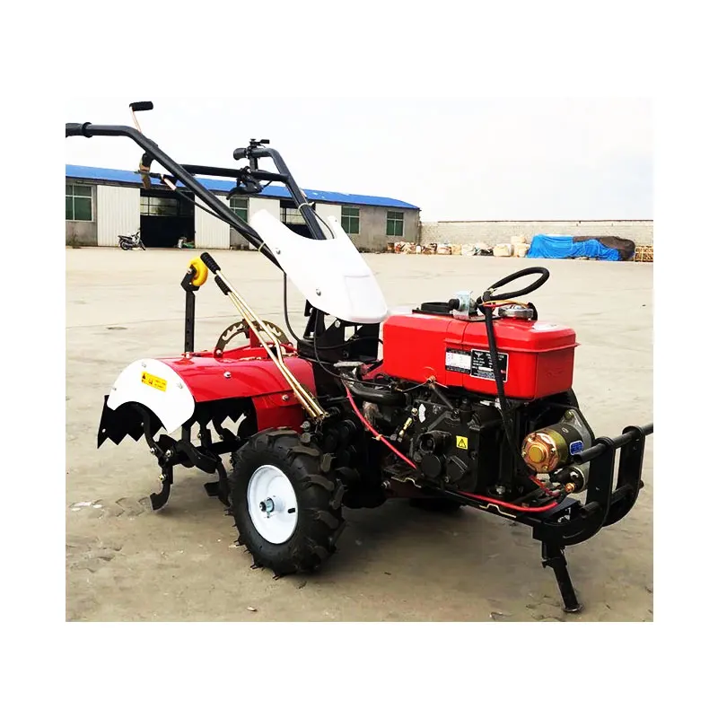 Mini Troly Quick Power Italy Rotary Tiller 10hp diesel Power Tiller Kama Mini Tiller Machine
