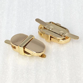 Bag Metal Accessories Alloy Bag Part Snap Turn Clasps Purse Closure Hasp Buckle Oval Shape Lock