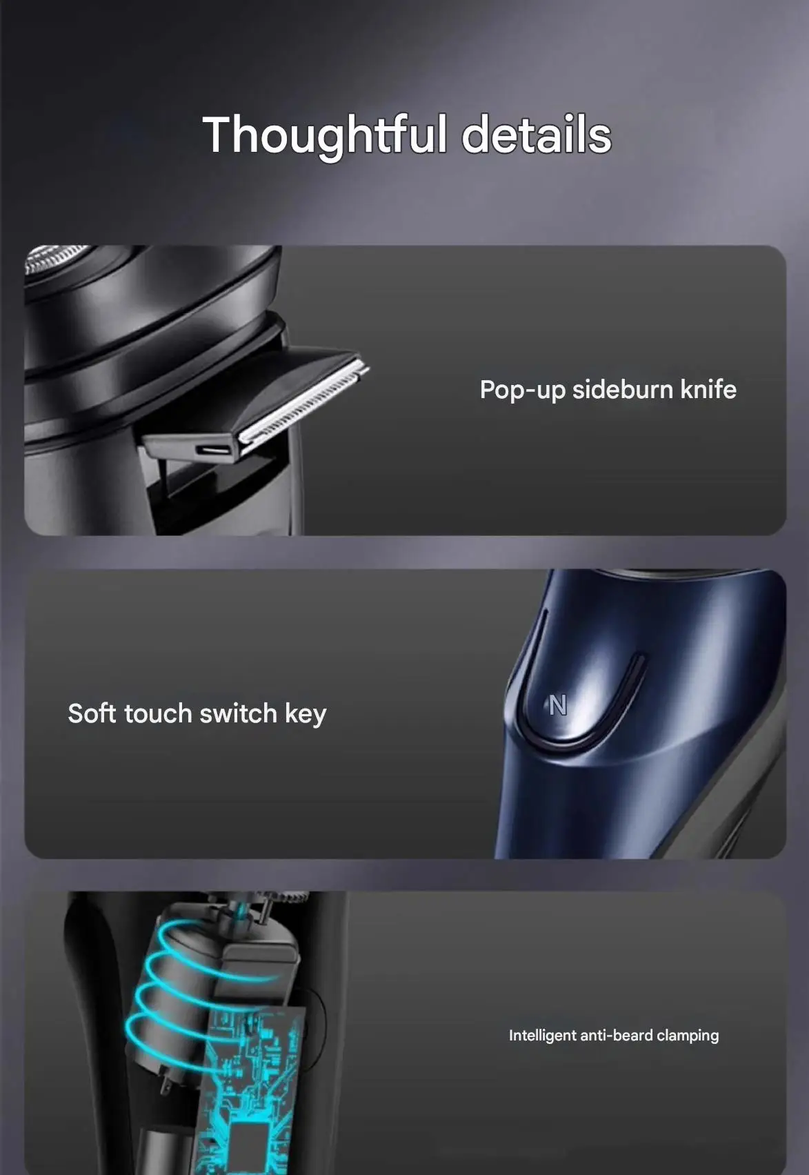 Wholesale Flyco FS373 Rotary Shaver - Bulk Order with Custom Logo Business Travel Gift Choice Smart Anti-pinch Home Use