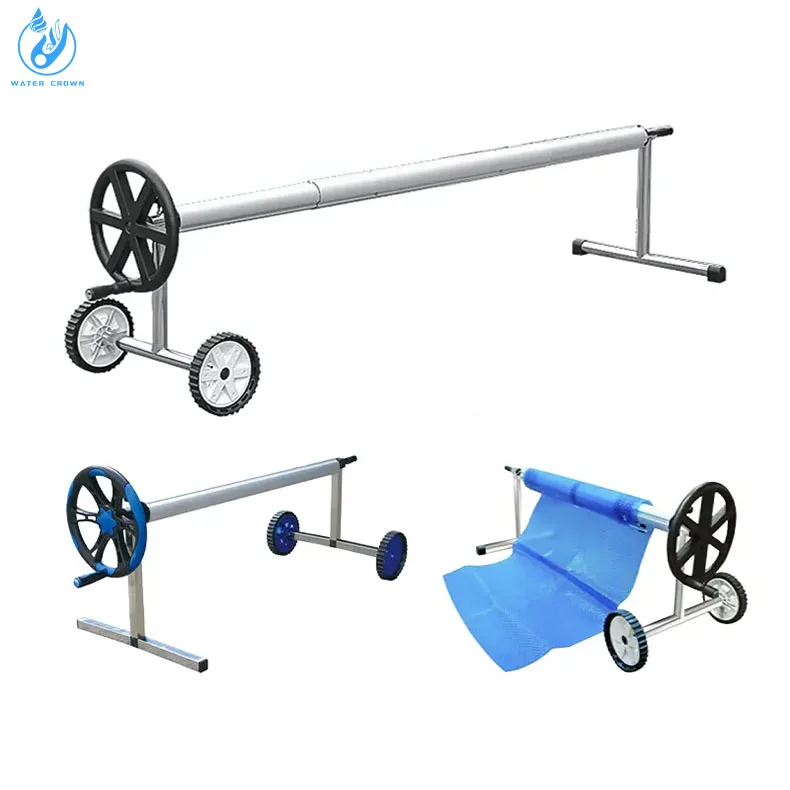 Couronne d’eau – Rouleau étanche en acier inoxydable réglable pour couverture de piscine, avec garantie de 1 an