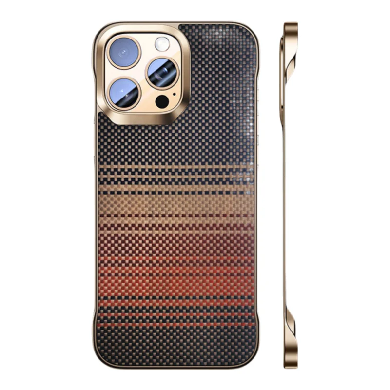Ultra-Thin Wireless for Kevlar Mobile Phone Case for iPhone 17 Pro Max 16 15 14 Compatible Magnetic for  Aramid Fiber Elegant