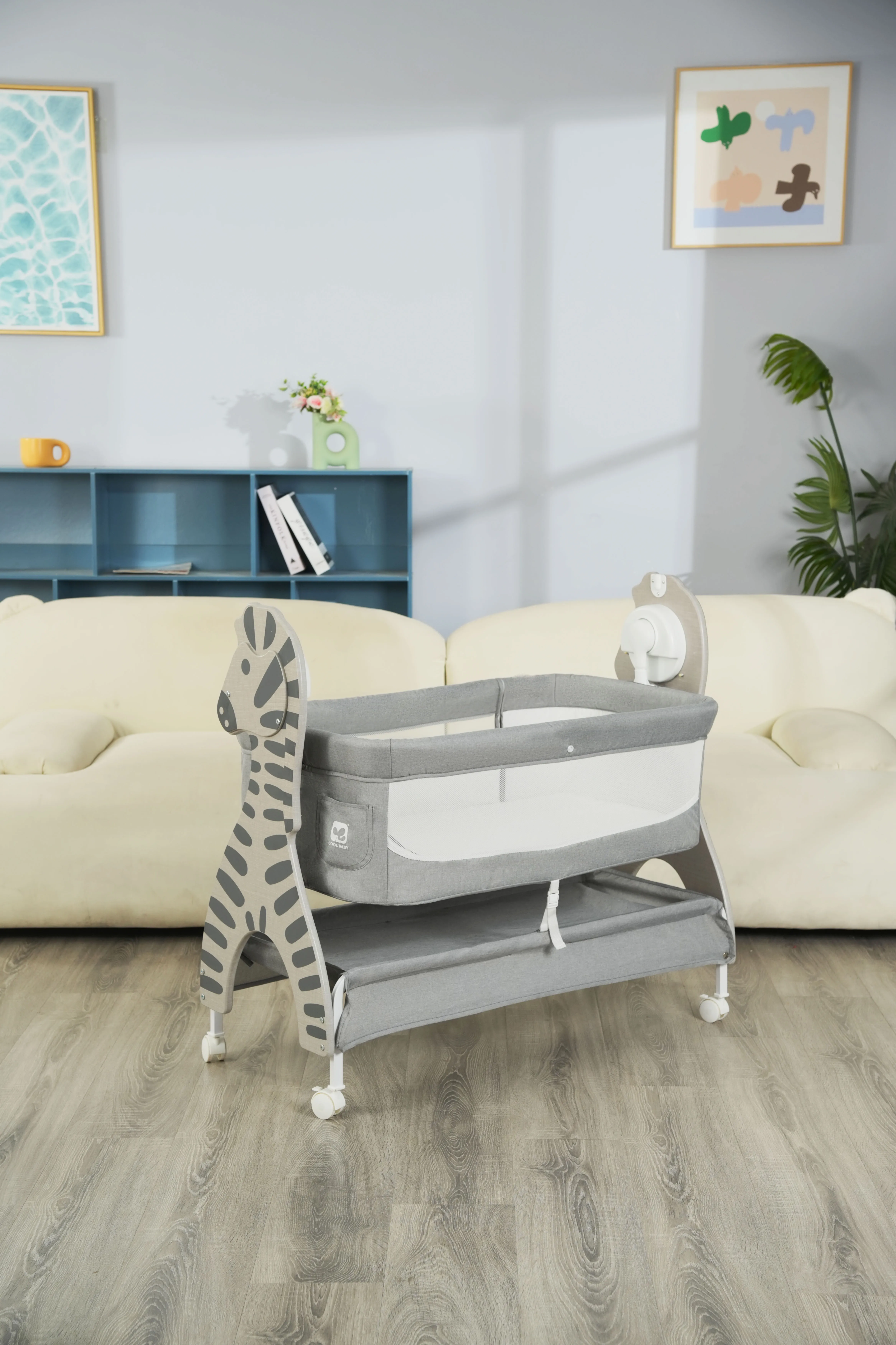 P1515D Cool Baby Newest Cute Zebra Printing Auto Electric Swing for baby supplier