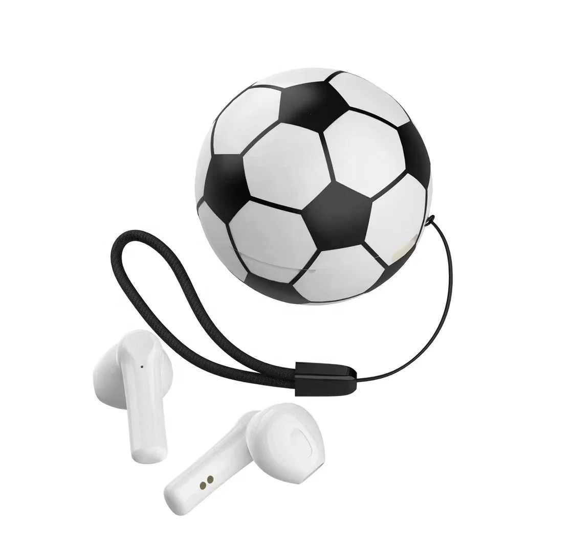 Football Shape TWS Earbuds Wireless Earphones with Microphone for Promotion Gift