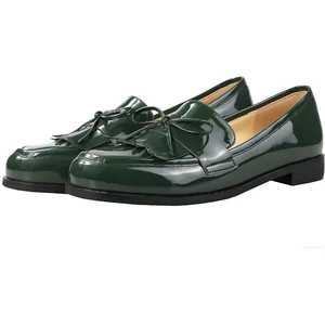 Factory Professional Custom  Leather Shoes  Comfortable Rubber Sole Cow Leather Shoes for Women