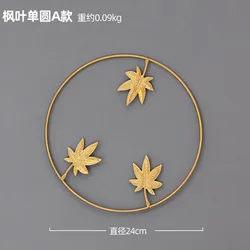 Настенный декор домашний интерьер домашняя спальня и гостиная дисплей лобби Золотая кованая железная металлическая рама подвесной