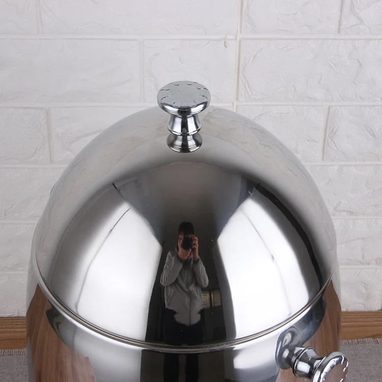 New Design Stainless Steel Buffet Equipment Catering Fruit Cold Container Electric Beverage Juice Drinking Dispenser_12