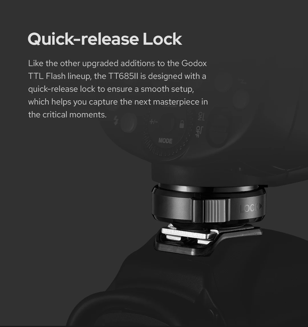 Godox Tt685ii Tt685 Ii Flash Camera Speedlite Tt685c Ttl Hss Builtin 2.4g Wireless X System For