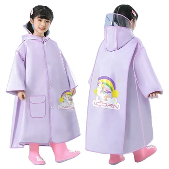 Children raincoat factory  direct supply high quality  hot selling  raincoat portable transparent thickened