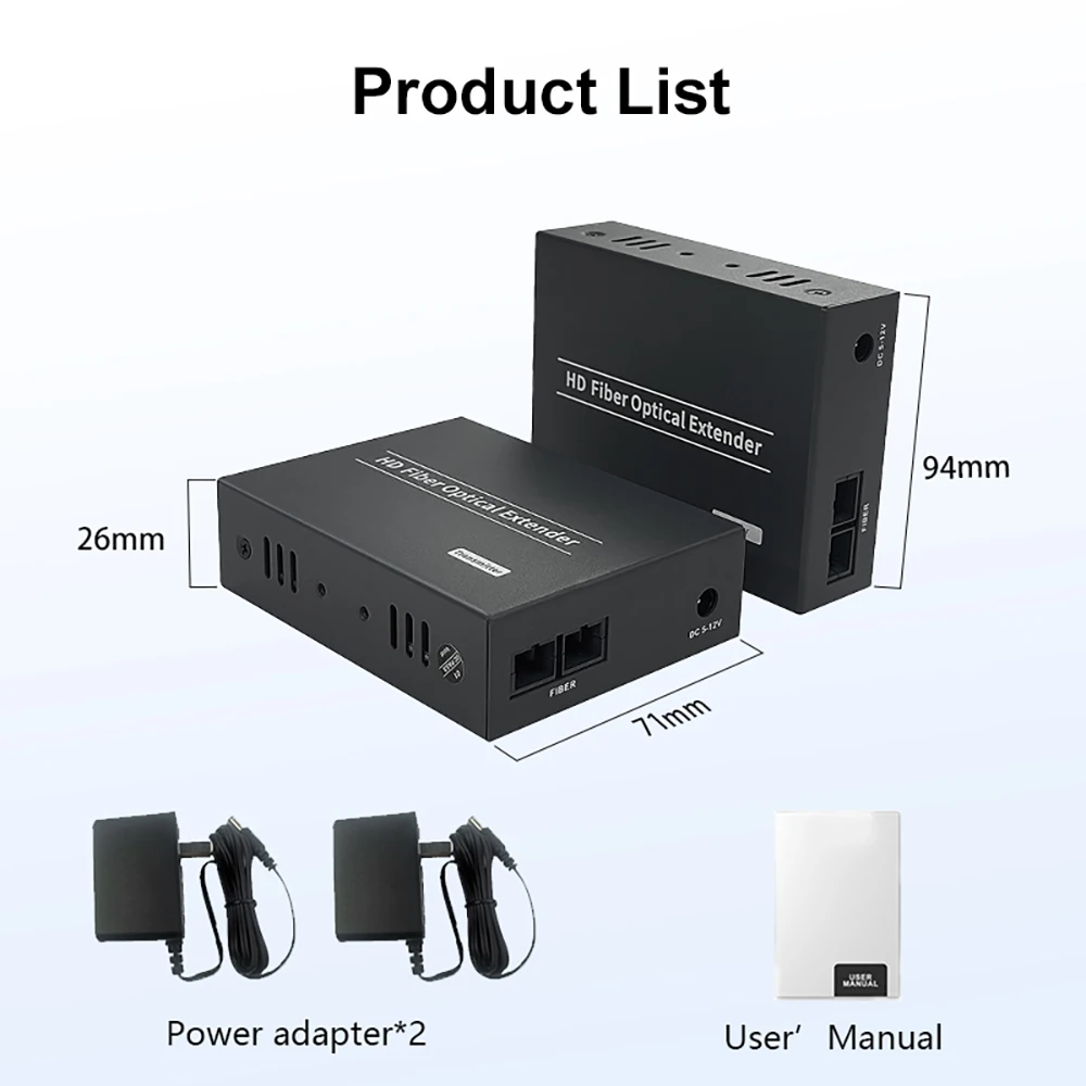 Hdmi Extender Over Fiber 20km No-delay Lossless Image And Video ...