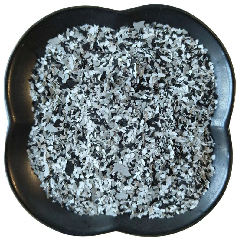 Free Sample 1/4 Inch (3-5mm) Epoxy Floor Flake Chips Biotite Garage Flooring Coatings Thin Hard Solid Color Vinyl Flake