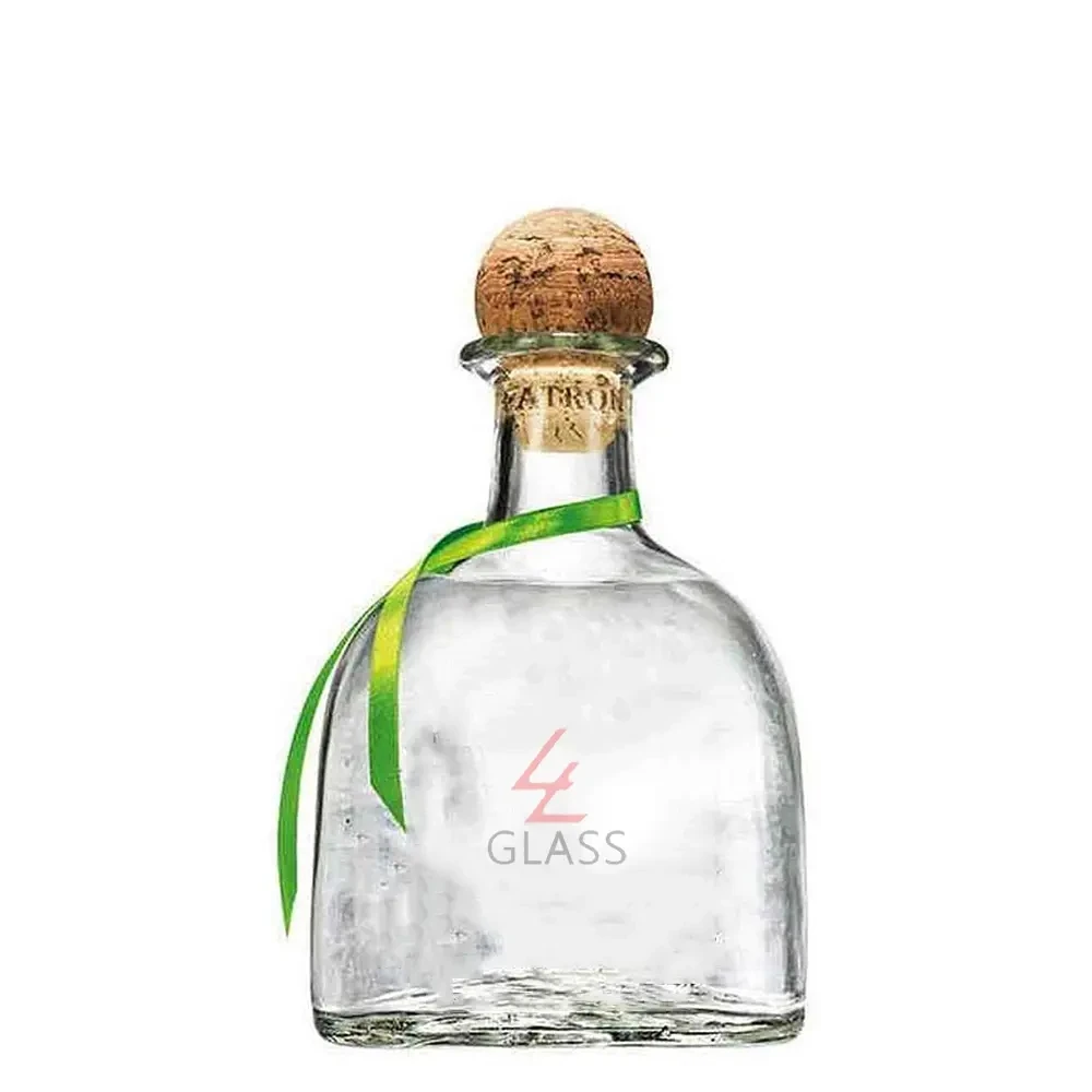 Shanghai Linlang Wholesale Customized 50ml 100ml 750ml Mini Tequila Patron Liquor Spirit Bottles