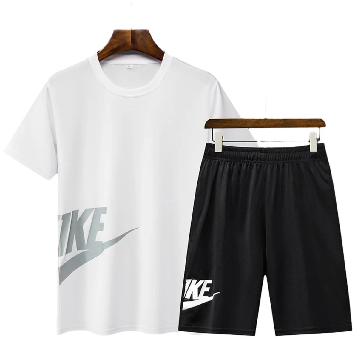 Tracksuit Men Shorts Set Athletic Sports Wear Clothing Quick Dry 2 Piece Sets Men Running Suits Sweatsuit