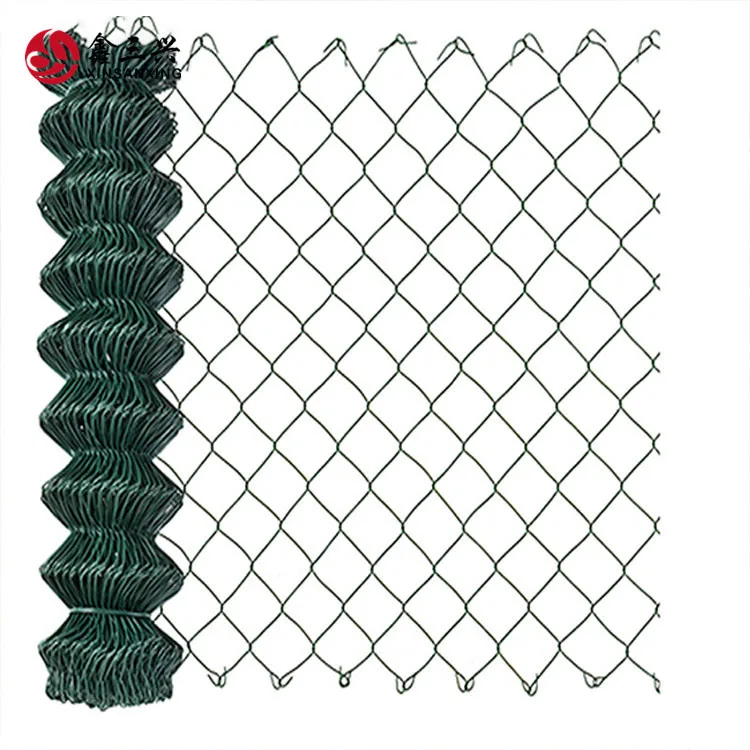 Canada Black Pvc Coated Galvanized Cyclone Fencing Diamond Mesh Pvc Coated Chain Link Fence