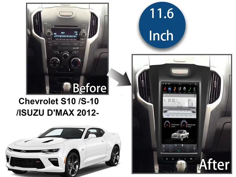 Tesla Model Auto Parts Android Car Dvd Player With GPS BT for ISUZU Dmax D-MAX V-Cross 2012- Auto A/C Car Radio Stereo