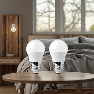 Vertak 7W G45 E27 Shatterproof LED Bulb Bombilla Light Fixture 3000K Shaped Globe Aluminum PC ROHS Certified for Residential Use