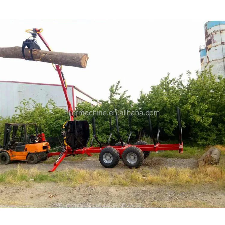 1 Ton - 12 Ton Log Skidder, Log Trailer Crane for Tractor