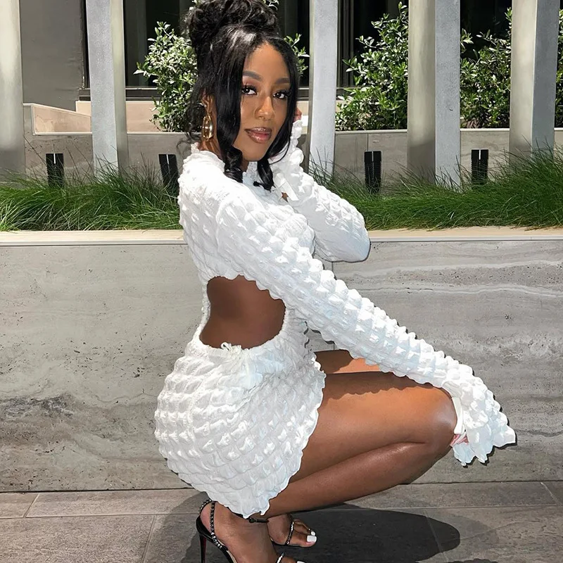 shoulder pad mini dress Velvet Shoulder Pad Mini Dress
