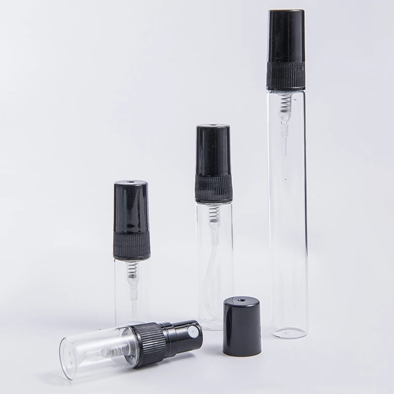 Wholesale 2ml 3ml 5ml 10ml Small Empty Spray Refillable Perfume Tester Travel Slim Glass Sample Perfume Bottle