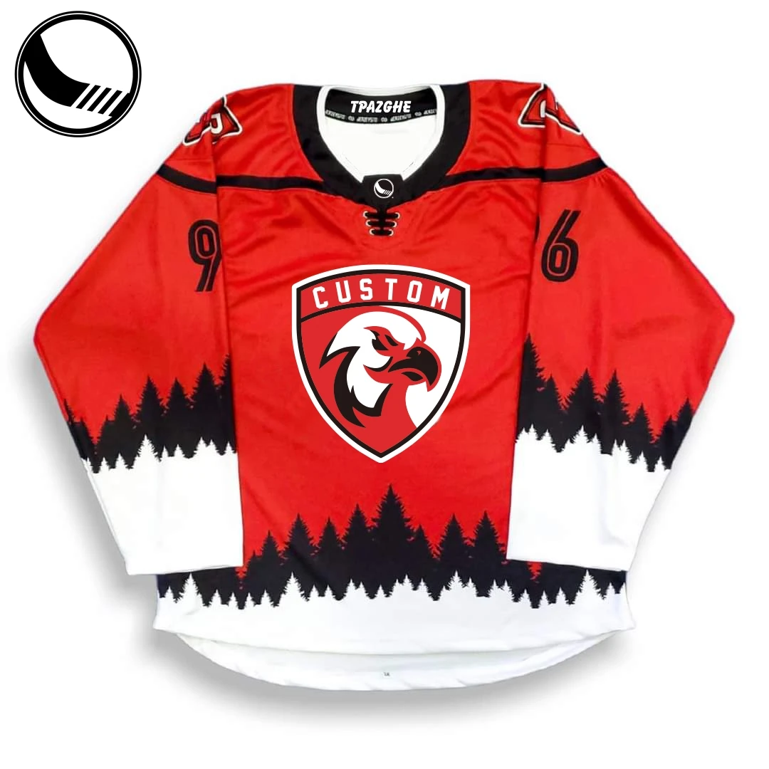 Orange Custom Kids Ice Hockey Jersey