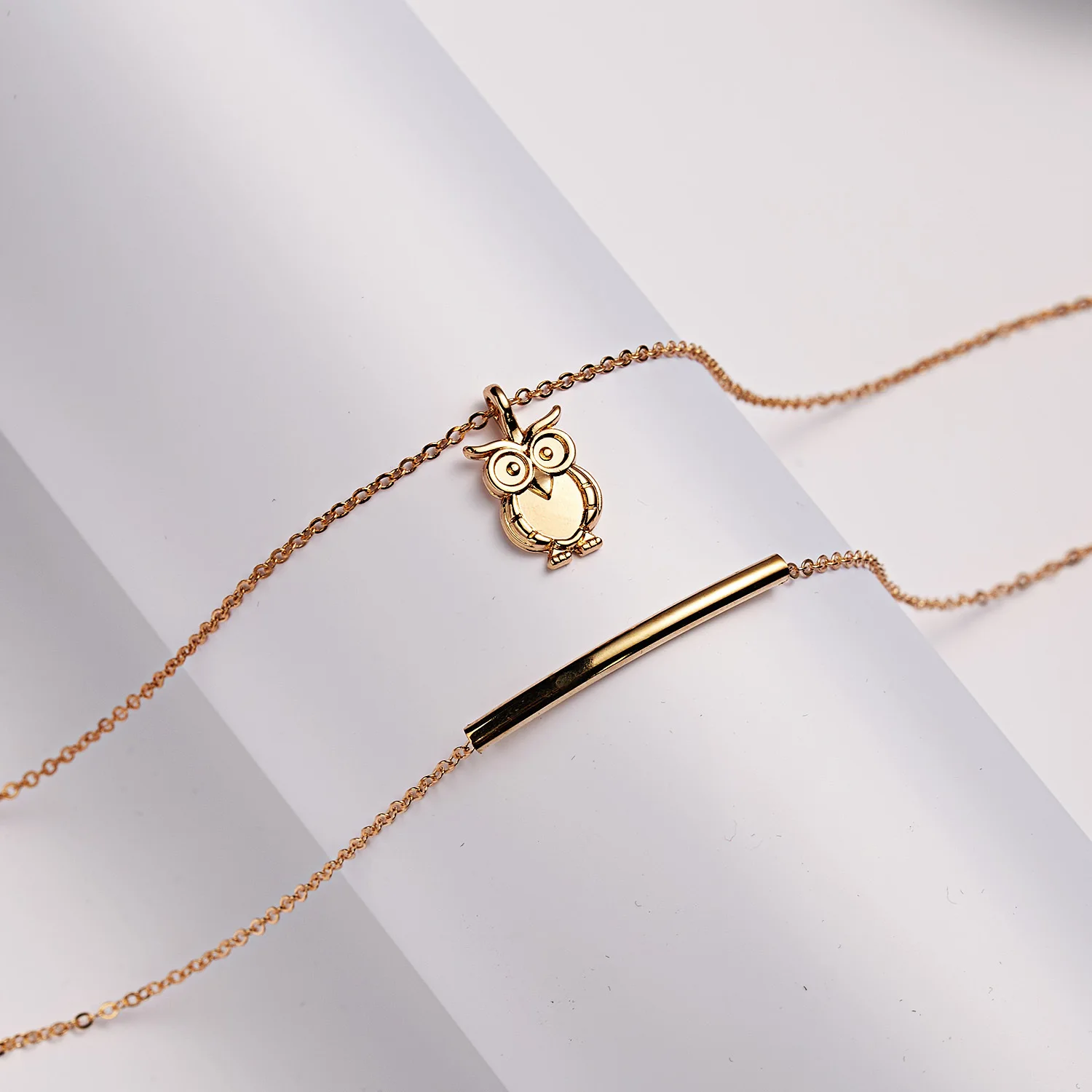 Dainty Girl Party Gold Double Layer 