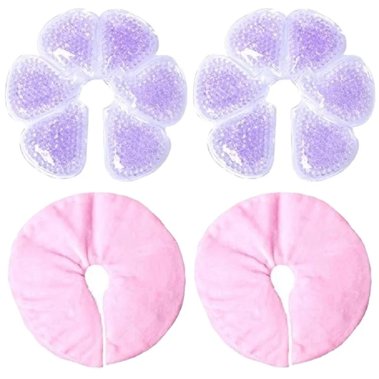 Manufacturer Customized Health Care Supplies Breast Pain Relief Therapy Hot Cold Gel Ice Pack Washable Solid Nursing Pad
