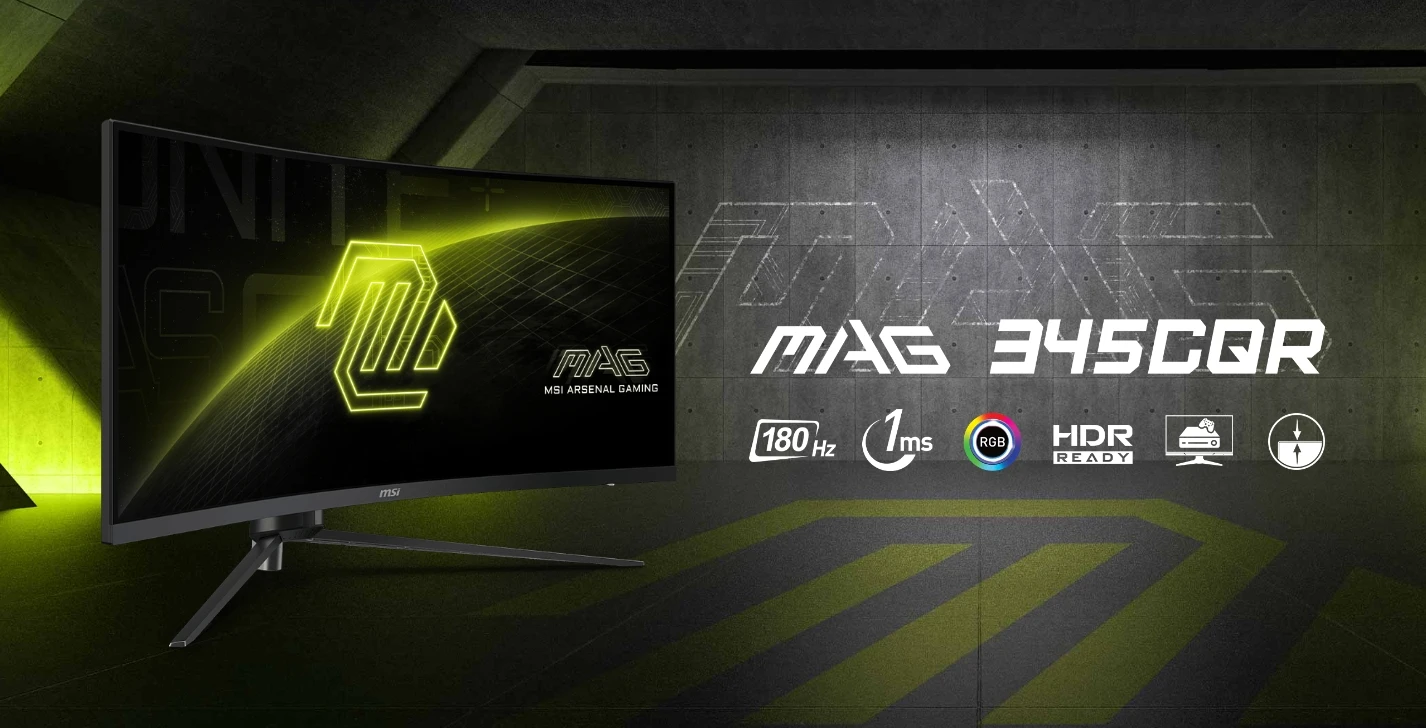 MAG-345CQR 34インチ 2k ゲーミングモニター 180hz MSI MAG 345CQR 34