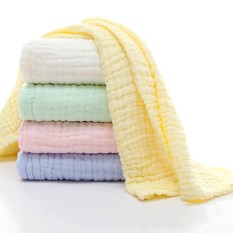 Горячая Распродажа 43*43 ''100% хлопок детское муслиновое банное полотенце одеяло 6 слоев детское одеяло