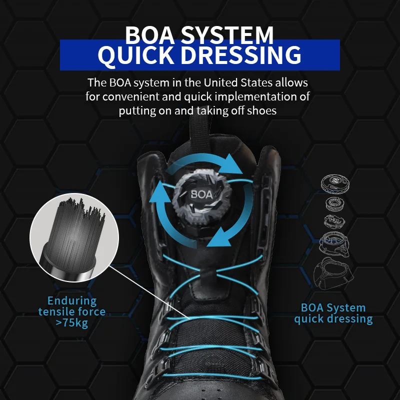 Factory OBM ODM Custom Wholesale BOA Combat Boots Outdoor Tactical Shoes